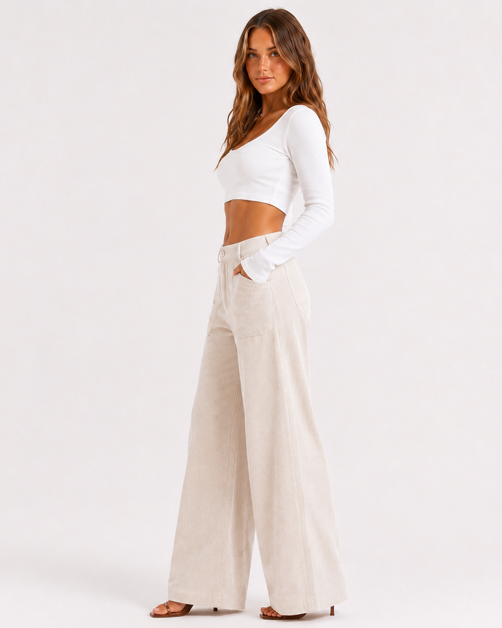 HARPER CORDUROY PANTS Millie Blue