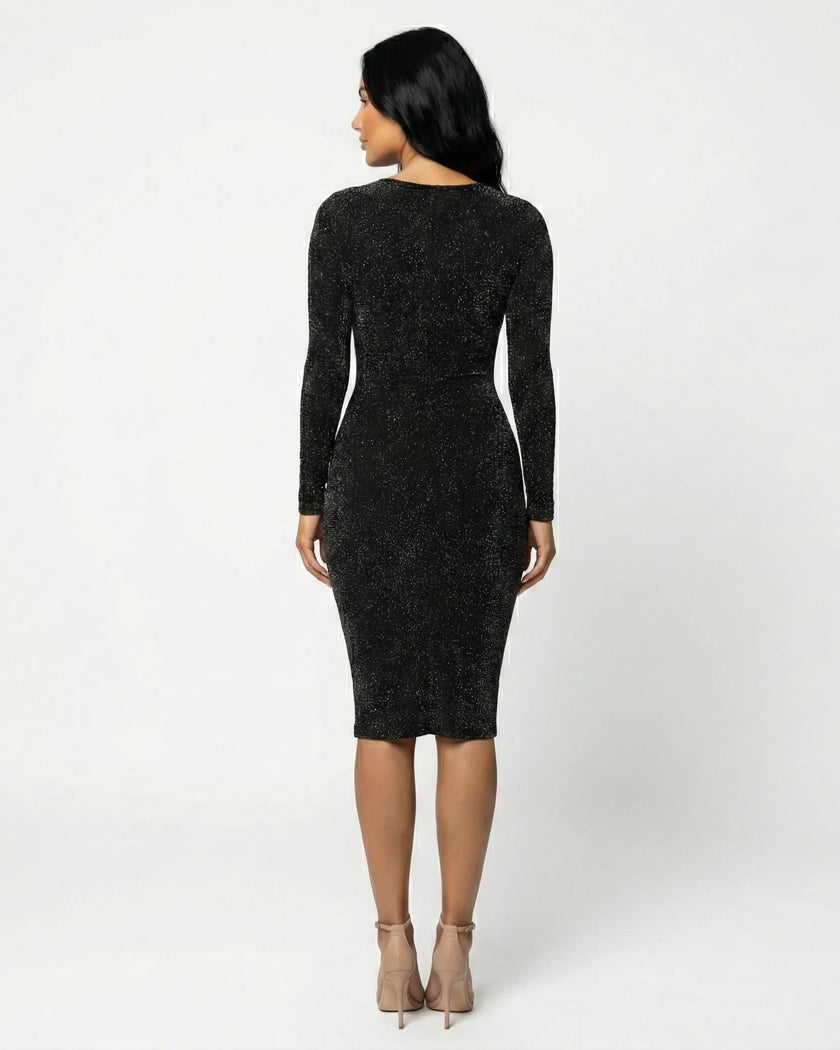 HARPER MIDNIGHT MIDI DRESS Millie Blue