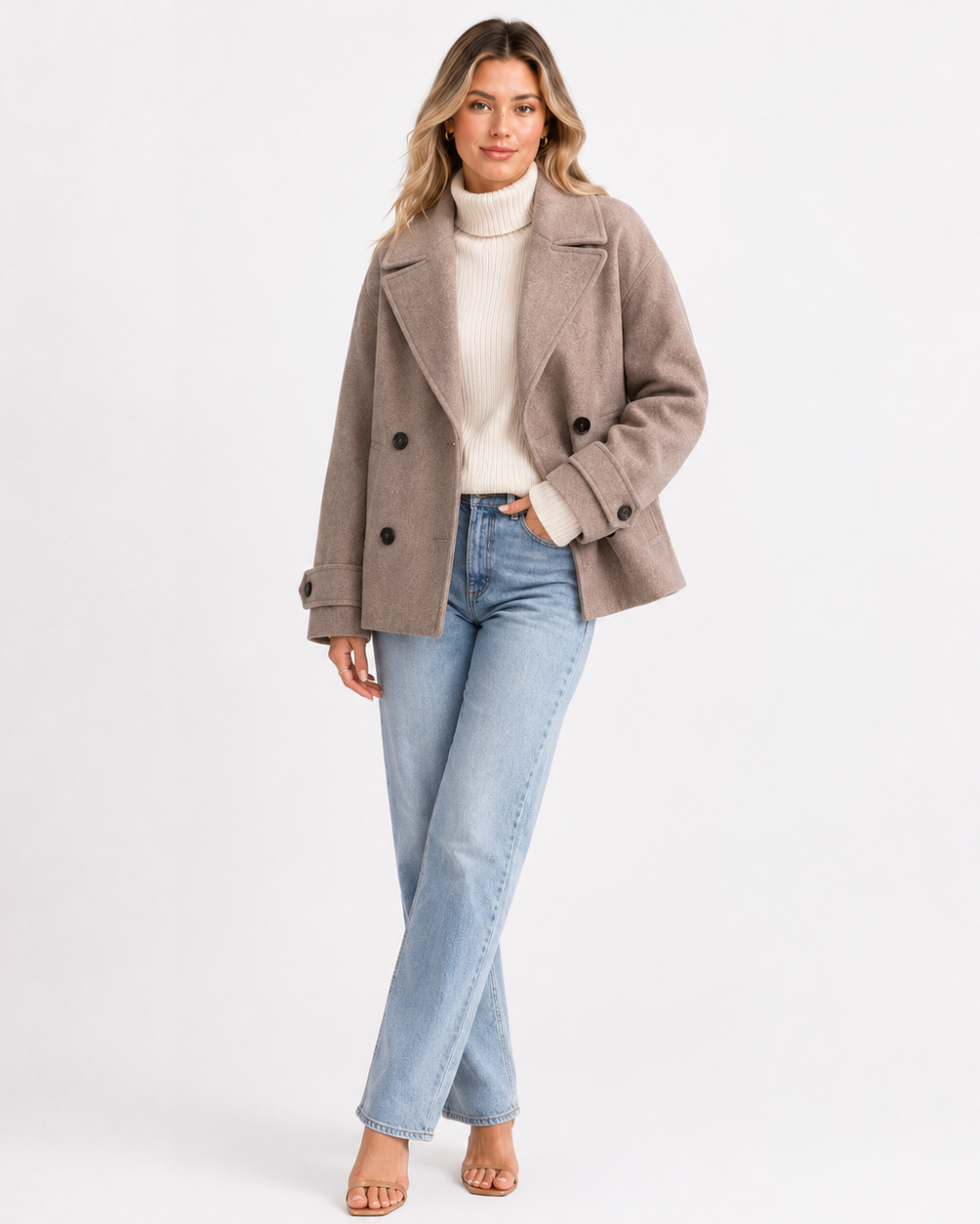 HARPER SHORT COAT - Millie Blue