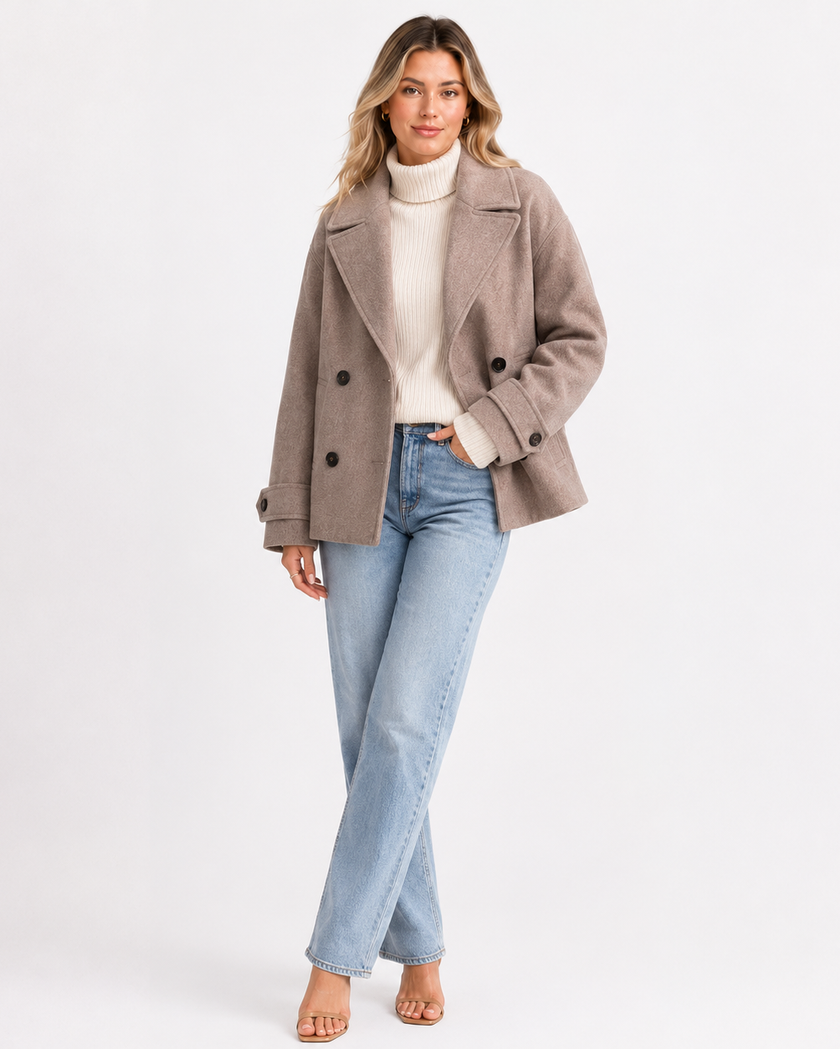HARPER SHORT COAT - Millie Blue