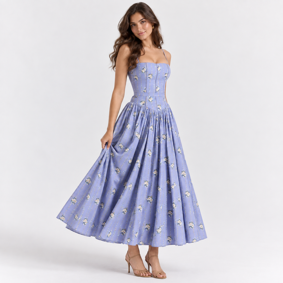IRELIA MAXI SUNDRESS - Millie Blue