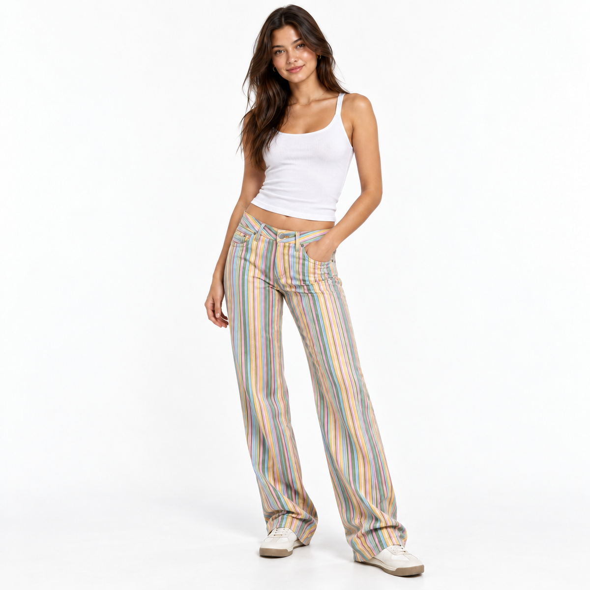 LEA WIDE-LEG JEANS - Millie Blue