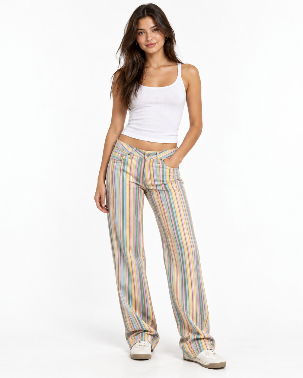 LEA WIDE-LEG JEANS - Millie Blue