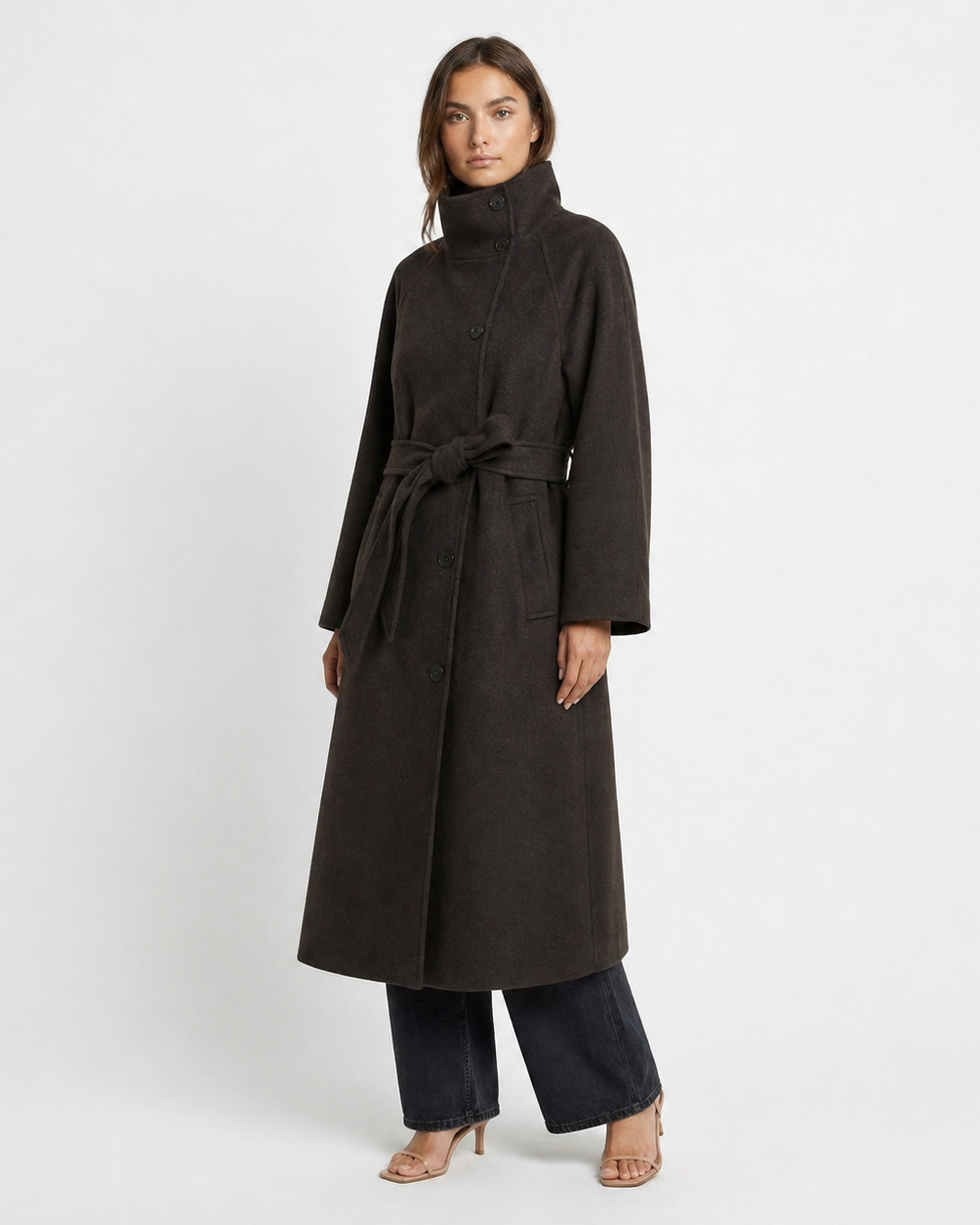 LONDON LONG COLLAR COAT - Millie Blue2