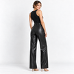 LYRA LEATHER PANTS - Millie Blue