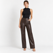 LYRA LEATHER PANTS - Millie Blue