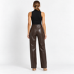 LYRA LEATHER PANTS - Millie Blue