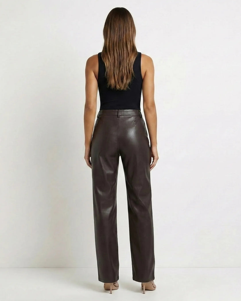 LYRA LEATHER PANTS Millie Blue