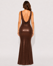LYRA SCOOP-NECK MAXI DRESS - Millie Blue
