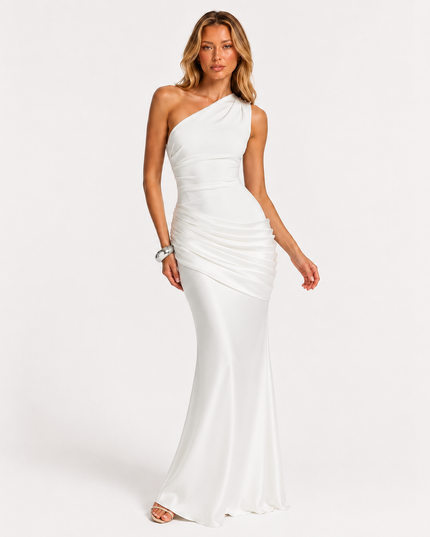 MADONA MAXI DRESS White Millie Blue