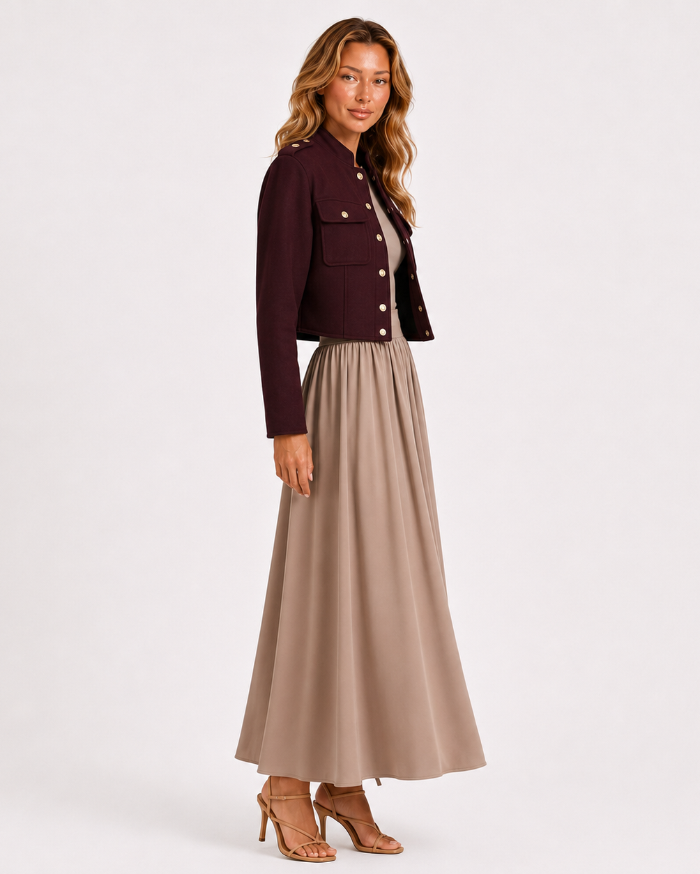 MARGOT CROPPED JACKET Millie Blue