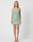 Maribel Sequin Tassle Mini Dress Millie Blue
