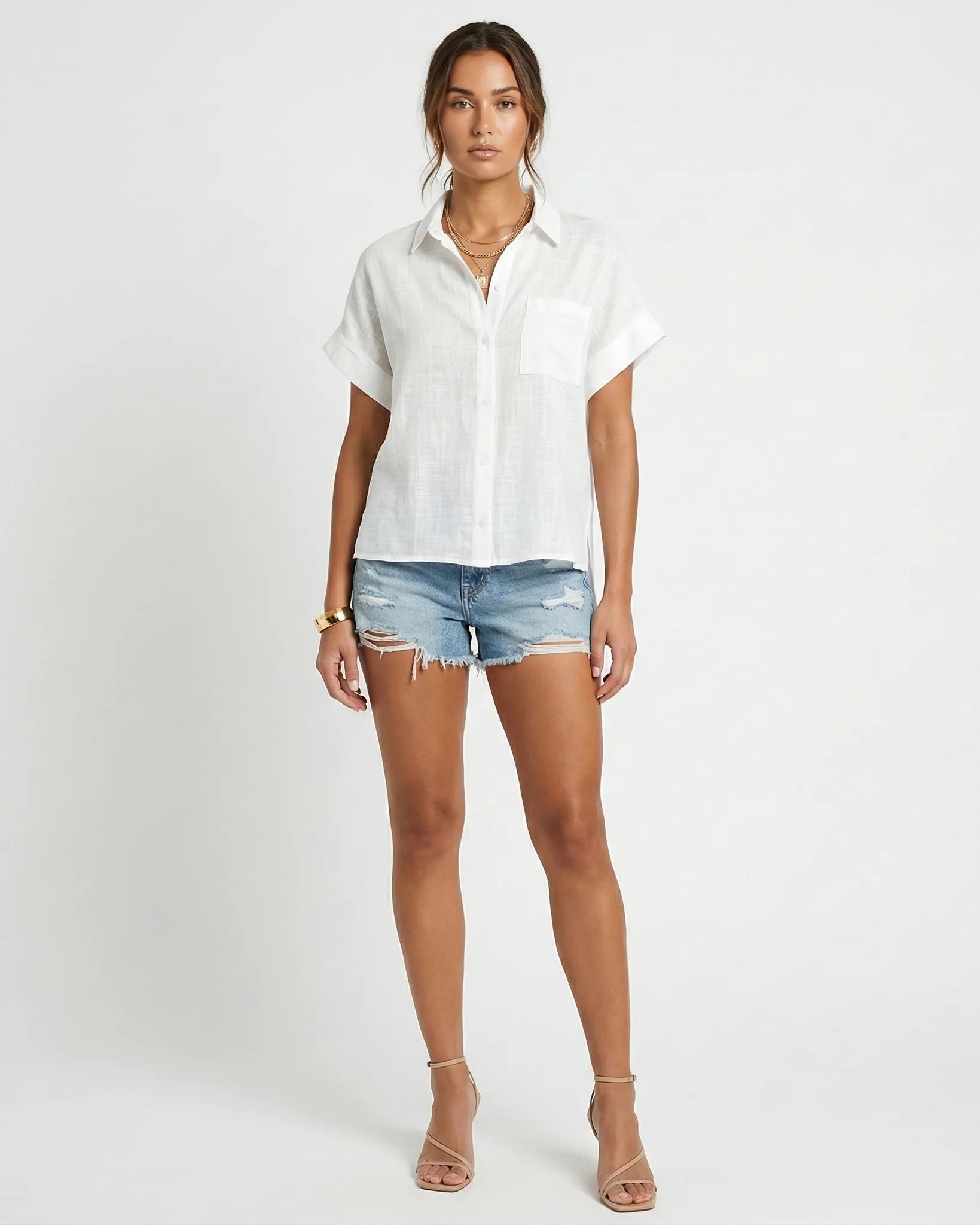 MARIN LINEN SHIRT Millie Blue