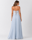 MIA FLORAL LACE CORSET DRESS - Millie Blue
