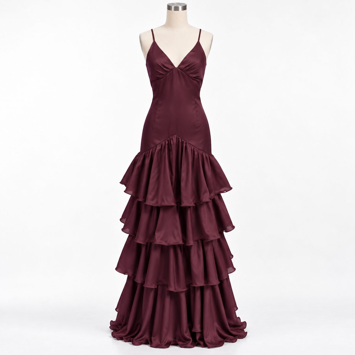 NIA RUFFLE MAXI DRESS - Millie Blue