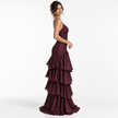 NIA RUFFLE MAXI DRESS - Millie Blue