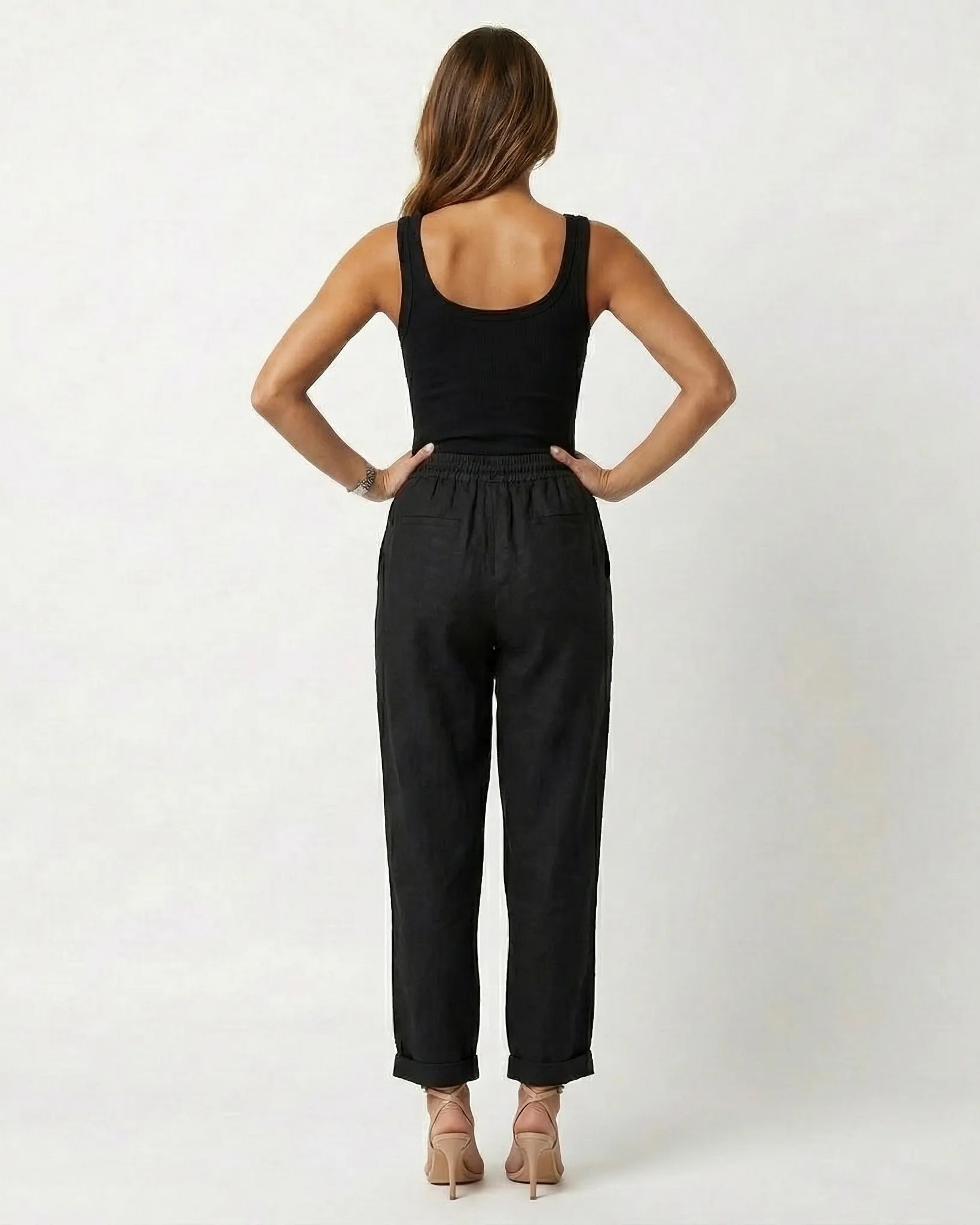 NOELLE LINEN PANTS Millie Blue