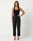 NOELLE LINEN PANTS Black Millie Blue