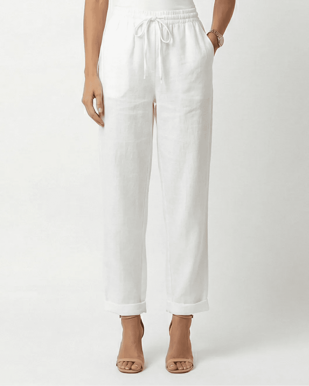 NOELLE LINEN PANTS Millie Blue