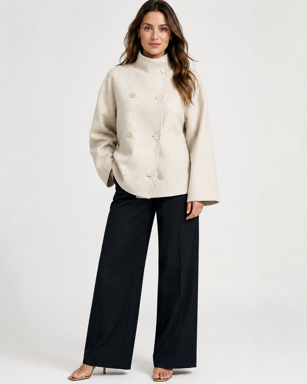 ODESSA WOOLEN COAT - Millie Blue