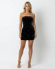 RAVEN PEARL MINI DRESS Black Millie Blue