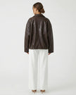 RAVEN VINTAGE LEATHER JACKET Millie Blue