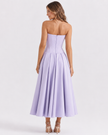 REENA CORSET MIDI DRESS Millie Blue