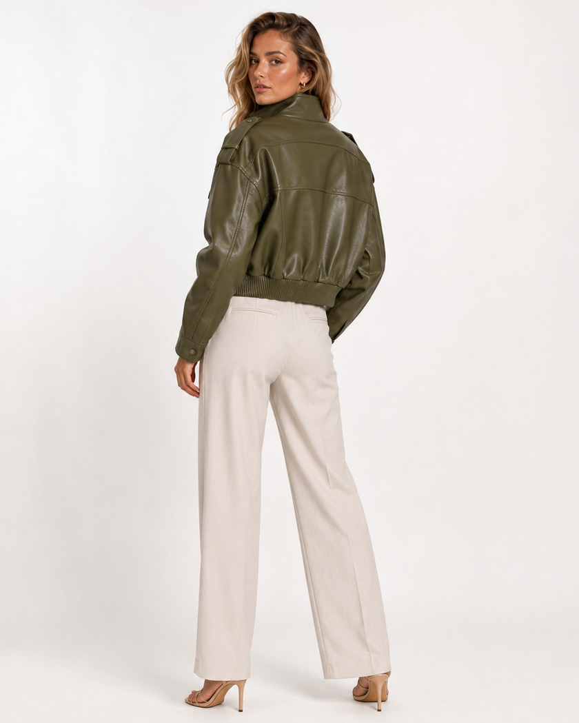 ROWAN BOMBER JACKET - Millie Blue
