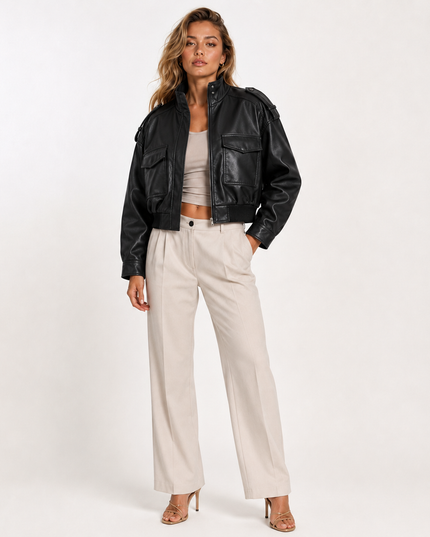 ROWAN BOMBER JACKET - Millie Blue