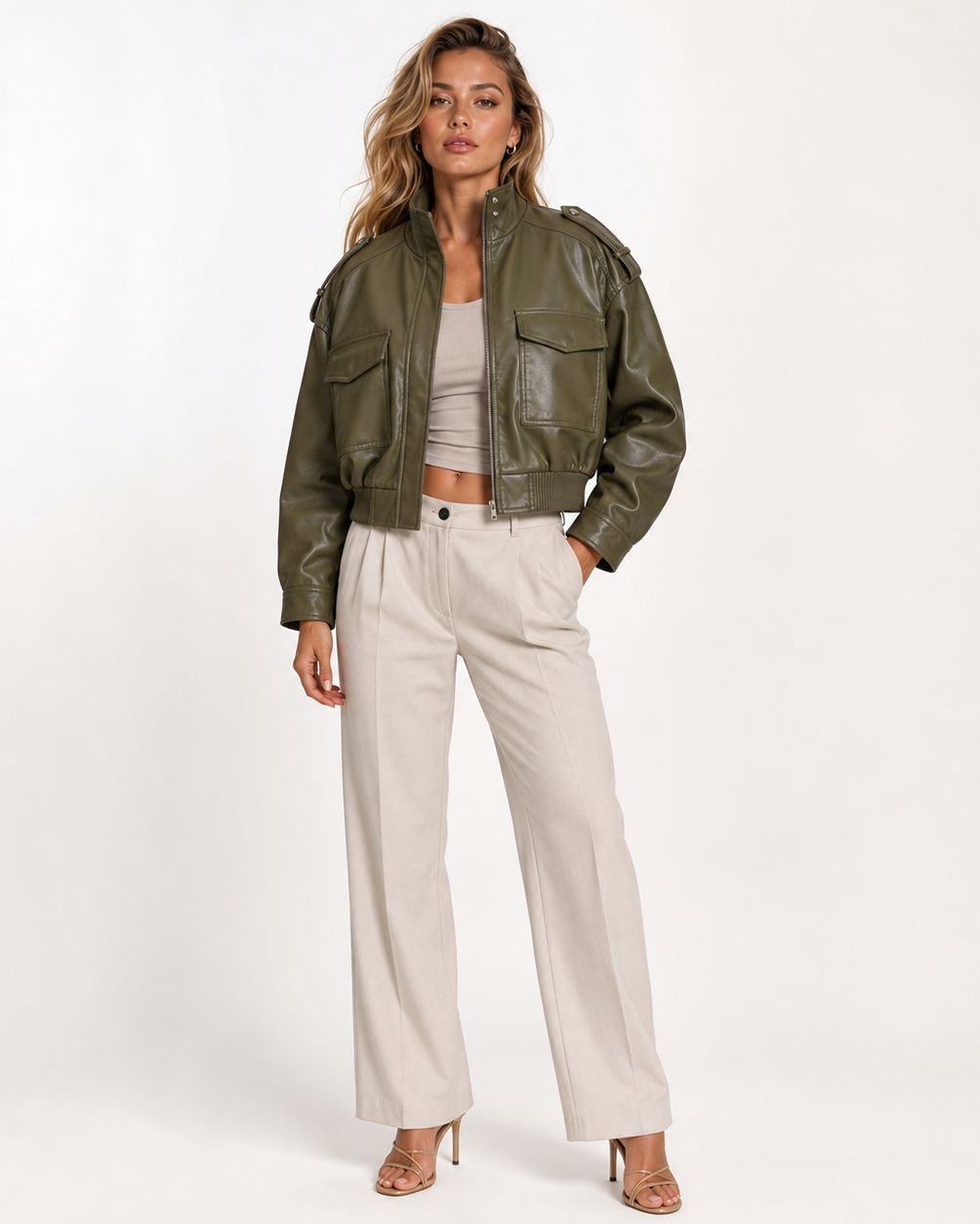 ROWAN BOMBER JACKET - Millie Blue
