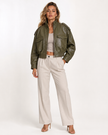 ROWAN BOMBER JACKET - Millie Blue