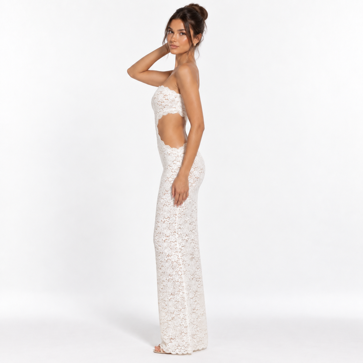 RUI LACE MAXI DRESS - Millie Blue