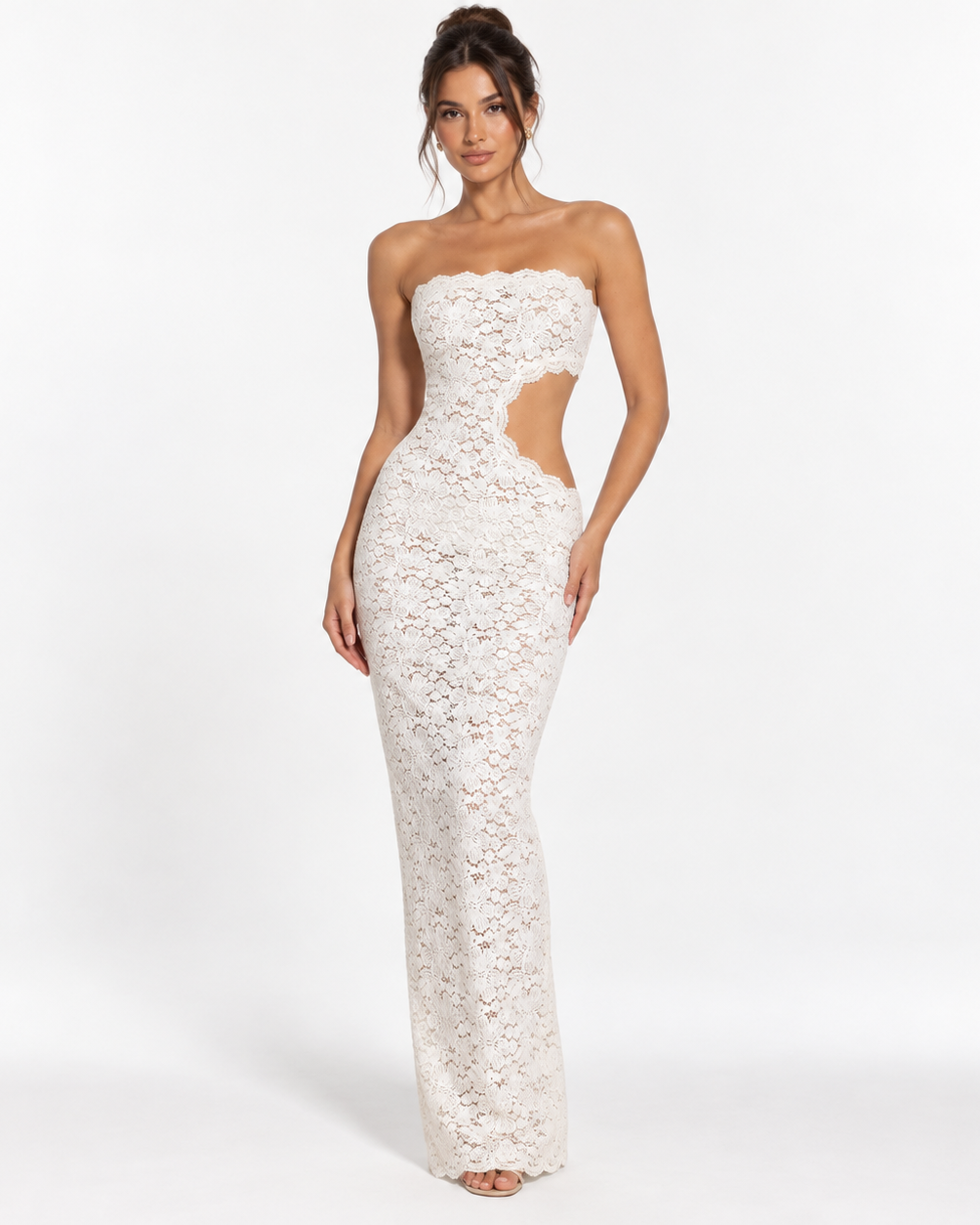 RUI LACE MAXI DRESS - Millie Blue