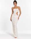 RUI LACE MAXI DRESS - Millie Blue