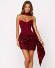 SABRINA CORSET MINI DRESS - Millie Blue