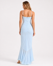 SERAPHINA RUFFLED GOWN Millie Blue