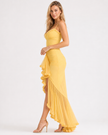 SERAPHINA RUFFLED GOWN Millie Blue