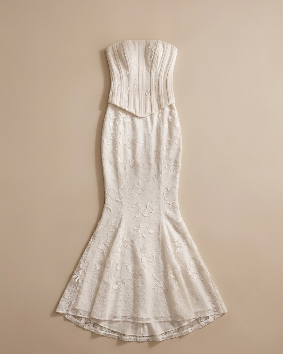 SERAPHINE TWO - PIECE CORSET DRESS - Millie Blue