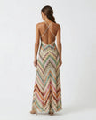 SERENA STRIPED KNIT MAXI DRESS Millie Blue