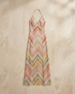 SERENA STRIPED KNIT MAXI DRESS - Millie Blue