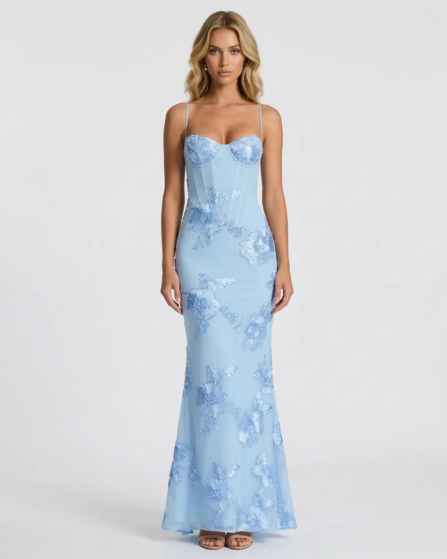 SKYLAR MAXI DRESS Blue Millie Blue