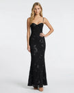 SKYLAR MAXI DRESS Black Millie Blue