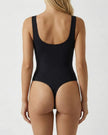 SQUARE NECK SCULPTING BODYSUIT Millie Blue
