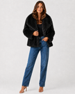 VALENCIA FUR JACKET - Millie Blue