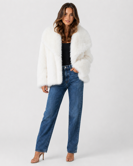 VALENCIA FUR JACKET - Millie Blue