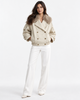 VENICE FAUX COLLAR SHORT JACKET - Millie Blue