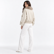VENICE FAUX COLLAR SHORT JACKET - Millie Blue