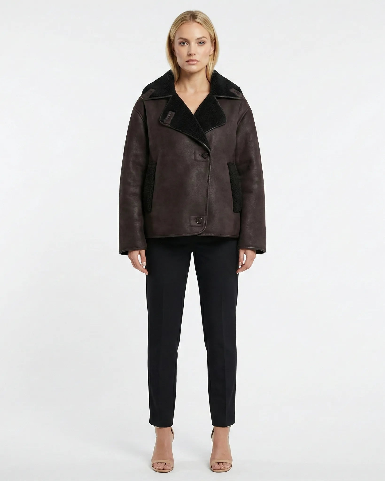 VICTORIA LEATHER JACKET Millie Blue
