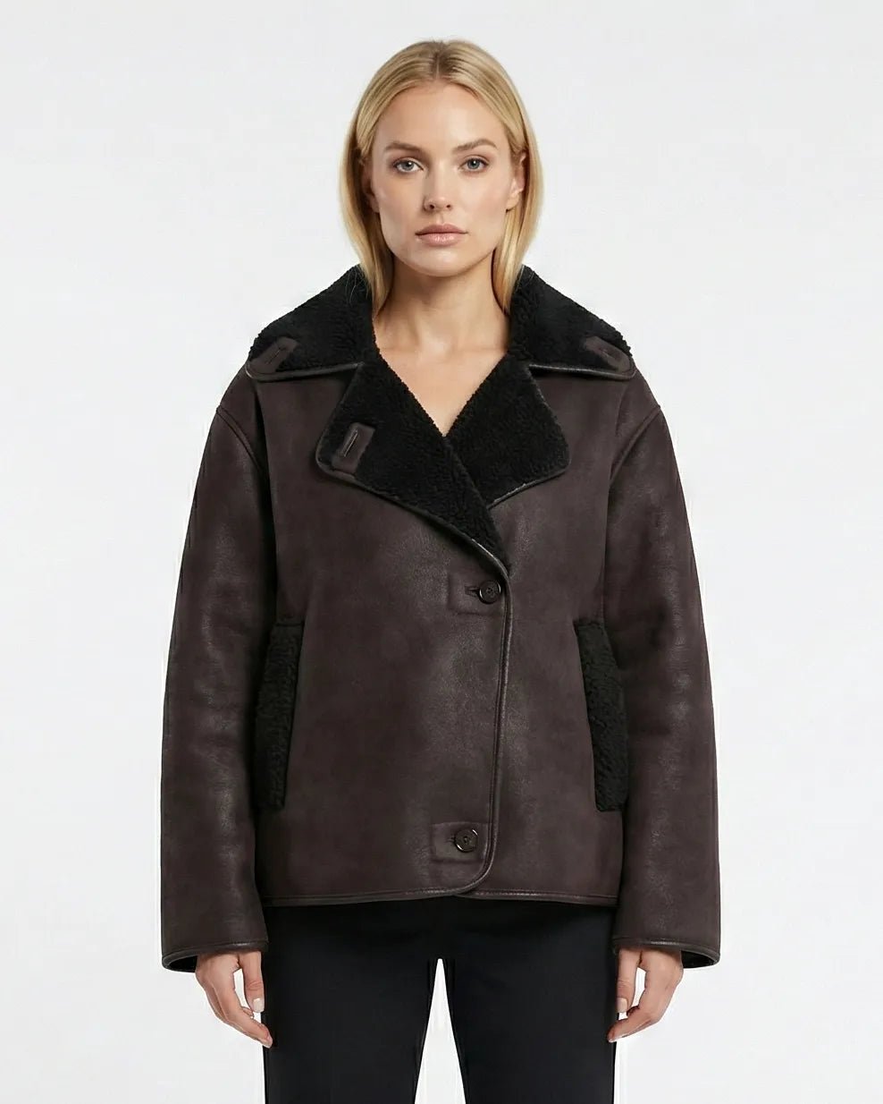 VICTORIA LEATHER JACKET Millie Blue