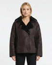 VICTORIA LEATHER JACKET Millie Blue
